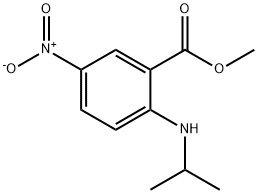 Methyl 2-(isopropylamino)-5-nitrobenzenecarboxylate 구조식 이미지