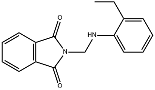 2-{[(2-Ethylphenyl)amino]methyl}-1H-isoindole-1,3(2H)-dione Structure