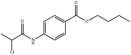 Butyl 4-[(2-chloropropanoyl)amino]benzoate 구조식 이미지