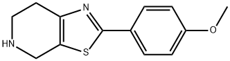 2-(4-Methoxyphenyl)-4,5,6,7-tetrahydro-[1,3]thiazolo[5,4-c]pyridine 구조식 이미지