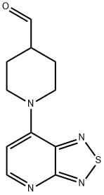 1-[1,2,5]Thiadiazolo[3,4-b]pyridin-7-ylpiperidine-4-carbaldehyde 구조식 이미지