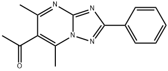 1-(5,7-Dimethyl-2-phenyl[1,2,4]triazolo-[1,5-a]pyrimidin-6-yl)ethanone 구조식 이미지