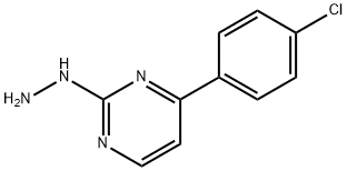 4-(4-Chlorophenyl)-2-hydrazinopyrimidine hydrochloride Structure