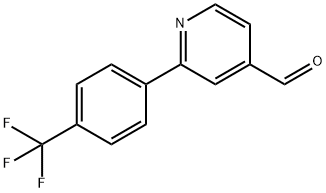 2-[(4-Trifluoromethyl)phenyl]isonicotinaldehyde Structure