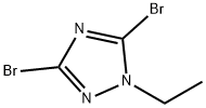 3,5-Dibromo-1-ethyl-1H-1,2,4-triazole 구조식 이미지