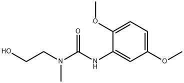 N'-(2,5-Dimethoxyphenyl)-N-(2-hydroxyethyl)-N-methylurea 구조식 이미지