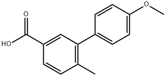 4'-Methoxy-6-methyl-[1,1'-biphenyl]-3-carboxylic acid Structure