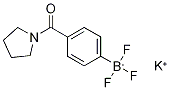 Potassium [4-(Pyrrolidine-1-carbonyl)-phenyl]trifluoroborate Structure