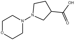 1-MORPHOLIN-4-YLPYRROLIDINE-3-CARBOXYLICACID Structure