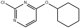 2-CHLORO-4-(CYCLOHEXYLOXY)PYRIMIDINE 구조식 이미지