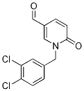 1-(3,4-Dichlorobenzyl)-1,6-dihydro-6-oxopyridine-3-carboxaldehyde 구조식 이미지