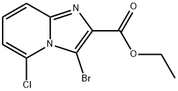 3-Bromo-5-chloroimidazo[1,2-a]pyridine-2-carboxylic acid ethyl ester Structure