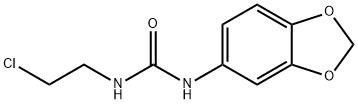 1-(1,3-Benzodioxol-5-yl)-3-(2-chloroethyl)urea 구조식 이미지