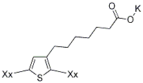 POLY[3-(POTASSIUM-7-HEPTANOATE)THIOPHENE-2,5-DIYL] Structure