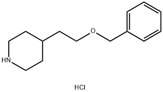 4-[2-(BENZYLOXY)ETHYL]PIPERIDINE HYDROCHLORIDE 구조식 이미지