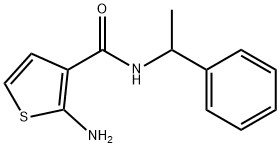 2-AMINO-N-(1-PHENYLETHYL)THIOPHENE-3-CARBOXAMIDE Structure