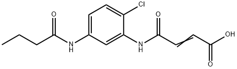 (E)-4-[5-(BUTYRYLAMINO)-2-CHLOROANILINO]-4-OXO-2-BUTENOIC ACID Structure