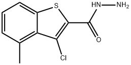 3-CHLORO-4-METHYL-1-BENZOTHIOPHENE-2-CARBOHYDRAZIDE Structure