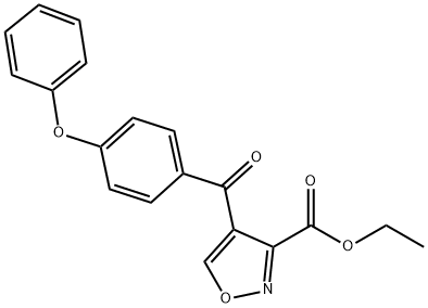 에틸4-(4-페녹시벤조일)-3-이속사졸카르복실레이트 구조식 이미지
