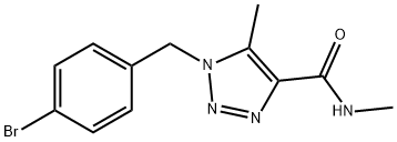 1-(4-bromobenzyl)-N,5-dimethyl-1H-1,2,3-triazole-4-carboxamide 구조식 이미지