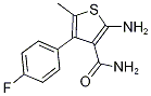2-Amino-4-(4-fluorophenyl)-5-methylthiophene-3-carboxamide 구조식 이미지
