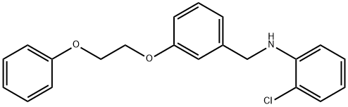 2-Chloro-N-[3-(2-phenoxyethoxy)benzyl]aniline Structure