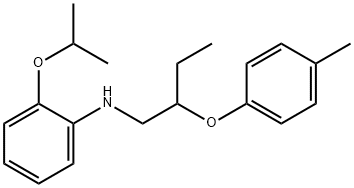 2-Isopropoxy-N-[2-(4-methylphenoxy)butyl]aniline 구조식 이미지