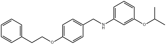 3-Isopropoxy-N-[4-(phenethyloxy)benzyl]aniline Structure