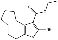 Ethyl 2-amino-5,6,7,8,9,10-hexahydro-4H-cyclonona[b]thiophene-3-carboxylate Structure