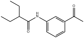 N-(3-Acetylphenyl)-2-ethylbutanamide Structure