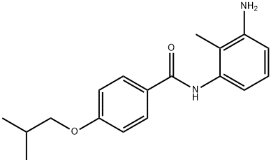 N-(3-Amino-2-methylphenyl)-4-isobutoxybenzamide Structure