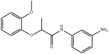 N-(3-Aminophenyl)-2-(2-methoxyphenoxy)propanamide Structure