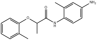 N-(4-Amino-2-methylphenyl)-2-(2-methylphenoxy)-propanamide 구조식 이미지