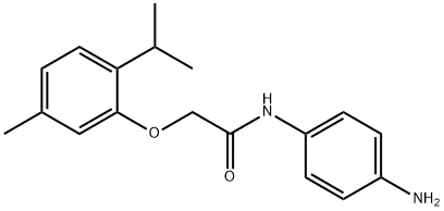 N-(4-Aminophenyl)-2-(2-isopropyl-5-methylphenoxy)-acetamide 구조식 이미지