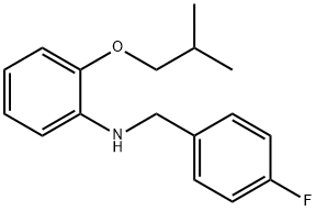 N-(4-Fluorobenzyl)-2-isobutoxyaniline Structure