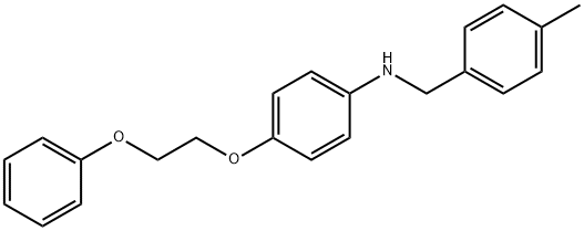N-(4-Methylbenzyl)-4-(2-phenoxyethoxy)aniline Structure