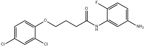 N-(5-Amino-2-fluorophenyl)-4-(2,4-dichlorophenoxy)butanamide Structure