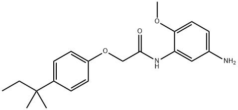 N-(5-Amino-2-methoxyphenyl)-2-[4-(tert-pentyl)-phenoxy]acetamide Structure