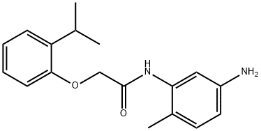 N-(5-Amino-2-methylphenyl)-2-(2-isopropylphenoxy)-acetamide 구조식 이미지