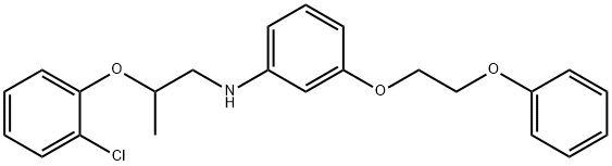 N-[2-(2-Chlorophenoxy)propyl]-3-(2-phenoxyethoxy)aniline 구조식 이미지