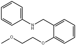 N-[2-(2-Methoxyethoxy)benzyl]aniline 구조식 이미지