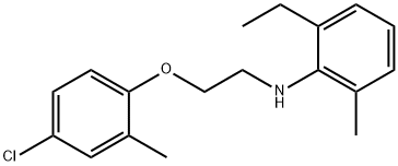 N-[2-(4-Chloro-2-methylphenoxy)ethyl]-2-ethyl-6-methylaniline Structure