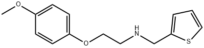 N-[2-(4-Methoxyphenoxy)ethyl]-N-(2-thienylmethyl)amine 구조식 이미지
