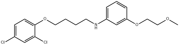 N-[4-(2,4-Dichlorophenoxy)butyl]-3-(2-methoxyethoxy)aniline Structure