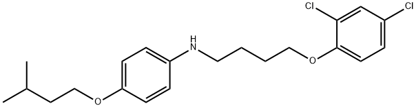 N-[4-(2,4-Dichlorophenoxy)butyl]-4-(isopentyloxy)-aniline Structure
