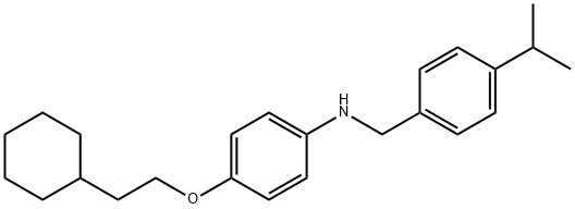 N-[4-(2-Cyclohexylethoxy)phenyl]-N-(4-isopropylbenzyl)amine Structure