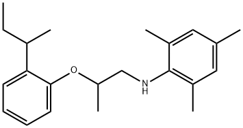 N-{2-[2-(sec-Butyl)phenoxy]propyl}-2,4,6-trimethylaniline Structure