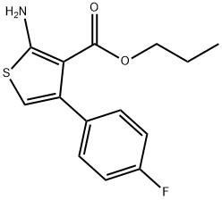 Propyl 2-amino-4-(4-fluorophenyl)thiophene-3-carboxylate 구조식 이미지