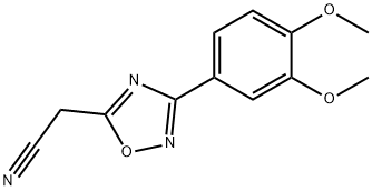 [3-(3,4-디메톡시페닐)-1,2,4-옥사디아졸-5-일]아세토니트릴 구조식 이미지