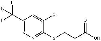 3-{[3-chloro-5-(trifluoromethyl)pyridin-2-yl]thio}propanoic acid 구조식 이미지